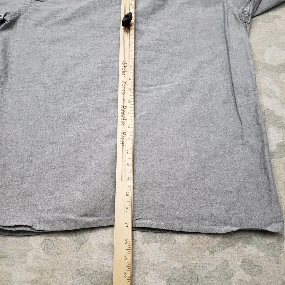 Oakley Shirt Mens XL Gray Long Sleeve Button-Up Preppy